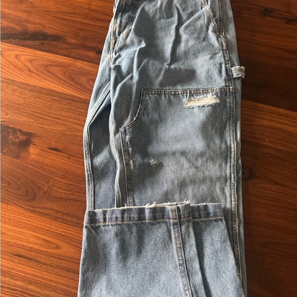 Abercrombie & Fitch Light Blue Relaxed Fit “Work” Jeans